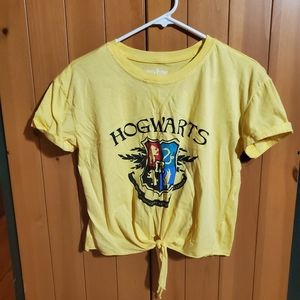 Harry Potter House Crop Yellow Shirt